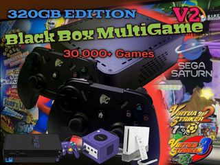 Black Box V2 MultiGame PC 320GB ARCADE GAMECUBE PS2 WII SATURN DREAMCAST N64 SNES SEGA NAOMI VIRTUA Striker RASPBERRY CRT RGB 