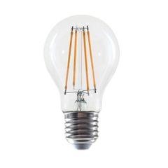 Διακοσμητική λάμπα led filament Ε27 Α60 8W 230V 4000k ενδιάμεσο λευκό φως 1010 lumen διάφανη