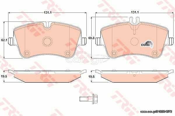 Σετ τακάκια, δισκόφρενα VECTOR VP1514 για Mercedes-Benz CLC-Class 2500cc 230 204ps 2008-2011 M 272.920 A0054206220 0034206020 A0034202620 A0064206220 A0034204520 0034209520 A0034206020 0034202620 A003