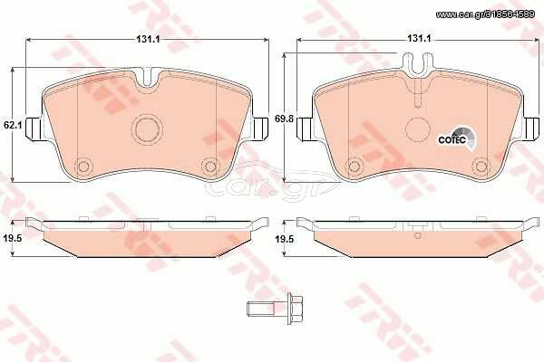 Σετ τακάκια, δισκόφρενα VECTOR VP1514 για Mercedes-Benz CLK-Class Cabrio A209 2600cc CLK 240 170 2003-2010 M 112.912 A0054206220 0034206020 A0034202620 A0064206220 A0034204520 0034209520 A0034206020 0