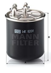 Φίλτρο καυσίμου MANN-FILTER WK8201 για Mercedes-Benz E-Class W211 3200cc D 204ps 2002-2008 OM 648.961 05174056AA 71775178 K05174056AA K71775178 6460920001 6460920301 6460920501 A6460920001 A6460920301