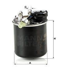 Φίλτρο καυσίμου MANN-FILTER WK82017 για Mercedes-Benz E-Class SW S212 2100cc D 177ps 2015-Σήμερα OM 651.924 6510901652 6510902852 A6510901652 A6510902852