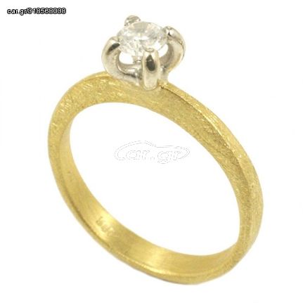 Δαχτυλίδι μονόπετρο σε σατινέ χρυσό Κ14 χειροποίητο με φυσικό ζιρκόνιο σε λευκό χρώμα Νο.54 και βάρος 3.10 γραμμάρια
Θα φροντίσουμε για τη συσκευασία δώρου