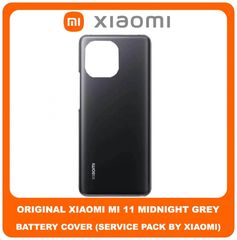 Γνήσιο Original Xiaomi Mi 11 , Mi11 (M2011K2C, M2011K2G) Rear Back Battery Cover Πίσω Κάλυμμα Καπάκι Πλάτη Μπαταρίας Midnight Gray Black Μαύρο (Service Pack By Xiaomi)