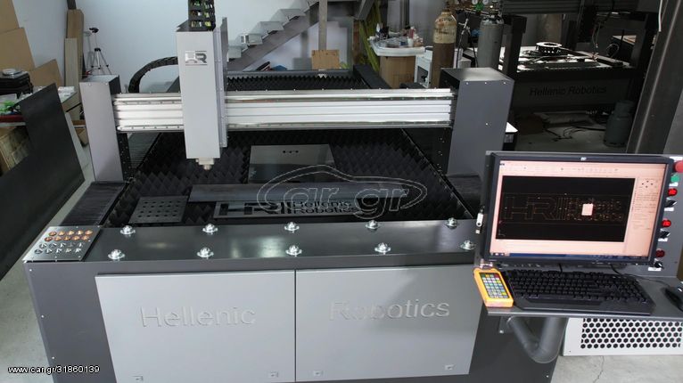 CNC HRL-1530 Fiber Laser 1Kw Metal Cutting