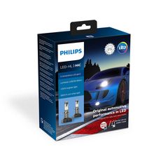 PHILIPS H4 X-Treme Ultinon Led Gen2 13.2V 25W +250% Περισσότερο Φως 5800K 2τμχ (11342XUWX2)