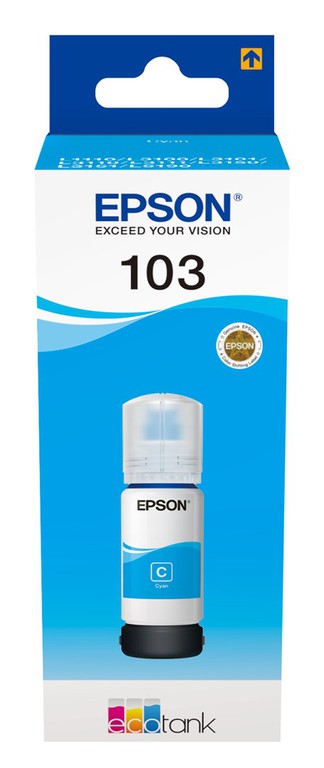 Epson 103 EcoTank Cyan ink bottle