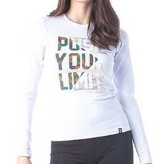 Paco & Co Wmn’s Print Long Sleeve Tee 205643 White