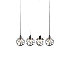 HL-3588-4 ALINE BLACK PENDANT HOMELIGHTING 77-4068