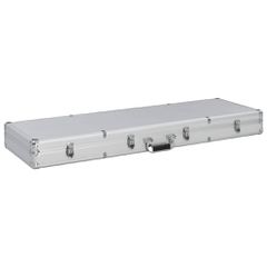 vidaXL Βαλίτσα Όπλου Ασημί 118 x 38 x 12 εκ. από Αλουμίνιο