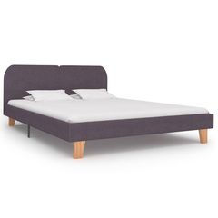 vidaXL Πλαίσιο Κρεβατιού Χρώμα Taupe 180 x 200 εκ. Υφασμάτινο