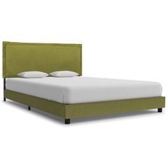 vidaXL Πλαίσιο Κρεβατιού Πράσινο 140 x 200 εκ. Υφασμάτινο