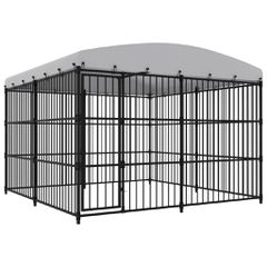 vidaXL Κλουβί Σκύλου Εξωτερικού Χώρου 300 x 300 x 210 εκ. με Στέγαστρο