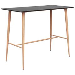 vidaXL Τραπέζι Μπαρ Μαύρο 120 x 60 x 105 εκ.