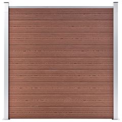 vidaXL Πάνελ Περίφραξης Καφέ 180 x 186 εκ. από WPC