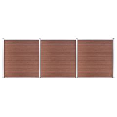 vidaXL Πάνελ Περίφραξης Καφέ 526 x 186 εκ. από WPC