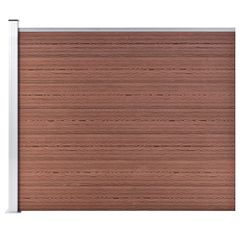 vidaXL Πάνελ Περίφραξης Καφέ 175 x 146 εκ. από WPC