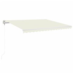 vidaXL Τέντα Συρόμενη Αυτόματη Κρεμ 400 x 350 εκ.-thumb-1
