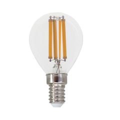 Διακοσμητική λάμπα led filament σφαιρική διάφανη E14 7W 230V 2700k θερμό λευκό φως 880lm