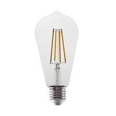 Διακοσμητική λάμπα led αβοκάντο E27 6W 230V ενδιάμεσο λευκό φως 4000K 830lm διάφανο κάλυμμα