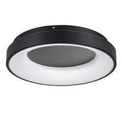 Φωτιστικό οροφής kelvo® SALEM LED 75W 7500lm 120° AC 220-240V IP20 ρυθμιζόμενο λευκό CCT με χειριστήριο από 2700K έως 6000K dimmable μαύρο ματ 45x45x9.5cm