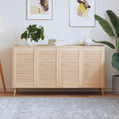 vidaXL Πορτάκια με Περσίδες 4 Τεμ. 69x39,4 εκ. από Μασίφ Ξύλο Πεύκου