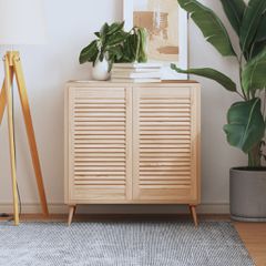 vidaXL Πορτάκια με Περσίδες 2 Τεμ. 69x39,4 εκ. από Μασίφ Ξύλο Πεύκου