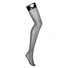 Obsessive Plus Size Stocking with Sensual Stripes-thumb-1