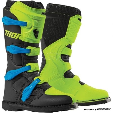 Μπότες Thor Blitz offroad μαύρες πράσινες
