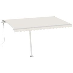 vidaXL Τέντα Αυτόματη Ανεξάρτητη Κρεμ 450x350 εκ.-thumb-3