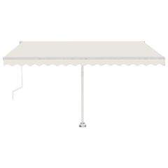 vidaXL Τέντα Αυτόματη Ανεξάρτητη Κρεμ 450x350 εκ.-thumb-1