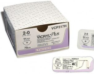 Ράμμα Vicryl 3/0 με στρόγγυλη βελόνα Prime 75cm, 20mm