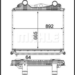 INTERCOOLER MAN TGA TGS -thumb-3