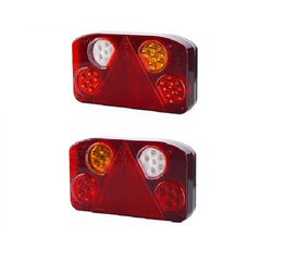Σετ Πίσω Φανάρια με 23LED 12V24V Πορείας-Στοπ-Φλας-Όπισθεν-Ανακλαστήρας