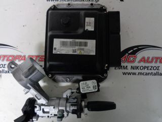 Εγκέφαλος σετ OPEL ASTRA J (2010-2013) 55577647 AAS9 (20T)86AAS9210 2507031 με κλειδαριά και κλειδί