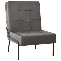 vidaXL Καρέκλα Relax Σκούρο Γκρι 65 x 79 x 87 εκ. Βελούδινη