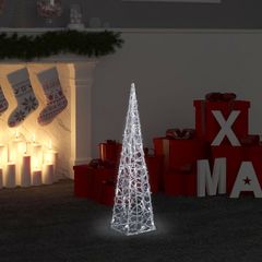 vidaXL Κώνος Διακοσμητικός LED Ακρυλ. Ψυχρό Λευκό 60 εκ.