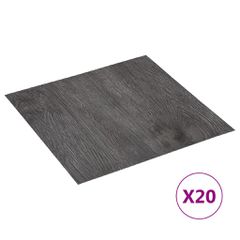 vidaXL Δάπεδο Αυτοκόλλητο Καφέ 20 Τεμαχίων 1,86 μ² από PVC