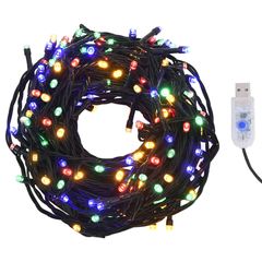 vidaXL Λαμπάκια με 400 LED και 8 Εφέ Φωτισμού Πολύχρωμα 40 μ. IP44