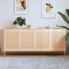 vidaXL Πορτάκια με Περσίδες 4 Τεμ. 69x49,4 εκ. από Μασίφ Ξύλο Πεύκου