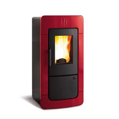 Σόμπα Pellet Καλοριφέρ Diadema Idro Evo 6.7-28.4kW Μπορντό - Μπορντό