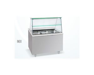 INOXWEB 2025 - ΨΥΓΕΙΟ ΒΙΤΡΙΝΑ ΨΥΧΟΜΕΝΗ CORIAN FROST INOX 110Χ90Χ130 EK BM-BFC110I--ΠΑΡΑΔΟΣΗ 20-30 ΜΕΡΕΣ