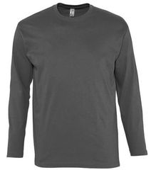 Sol's Monarch 11420 Ανδρικό t-shirt Jersey 150 γρ. - 100% βαμβάκι Ringspun σεμί-πενιέ DARK GREY-384
