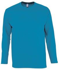 Sol's Monarch 11420 Ανδρικό t-shirt Jersey 150 γρ. - 100% βαμβάκι Ringspun σεμί-πενιέ AQUA-321