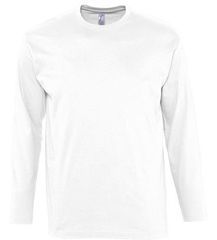 Sol's Monarch 11420 Ανδρικό t-shirt Jersey 150 γρ. - 100% βαμβάκι Ringspun σεμί-πενιέ WHITE-102
