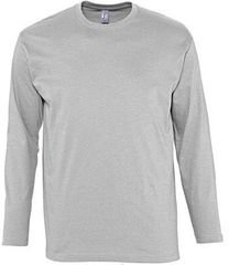 Sol's Monarch 11420 Ανδρικό t-shirt Jersey 150 γρ. - 100% βαμβάκι Ringspun σεμί-πενιέ GREY MELANGE-350