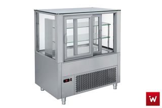 INOXWEB 26 - ΒΙΤΡΙΝΑ ΨΥΧΟΜΕΝΗ ΜΕ ΔΙΠΛΑ ΚΡΥΣΤΑΛΛΑ INOX 108Χ70Χ120 ΕΚ BM-CDF108I-thumb-1