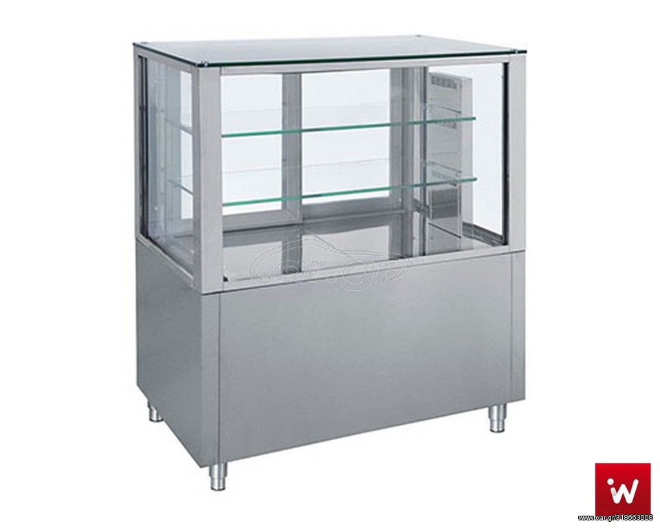 INOXWEB 26 - ΒΙΤΡΙΝΑ ΨΥΧΟΜΕΝΗ ΜΕ ΔΙΠΛΑ ΚΡΥΣΤΑΛΛΑ INOX 108Χ70Χ120 ΕΚ BM-CDF108I