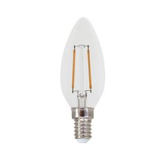 Λάμπα led filament κεράκι Ε14 2W 230V 2700k θερμό λευκό φως 250lumen 30000h