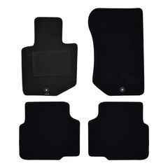 Πατάκια δαπέδου μοκέτας Superior μαύρα για ΒMW 3 Series (E36) 4τμχ